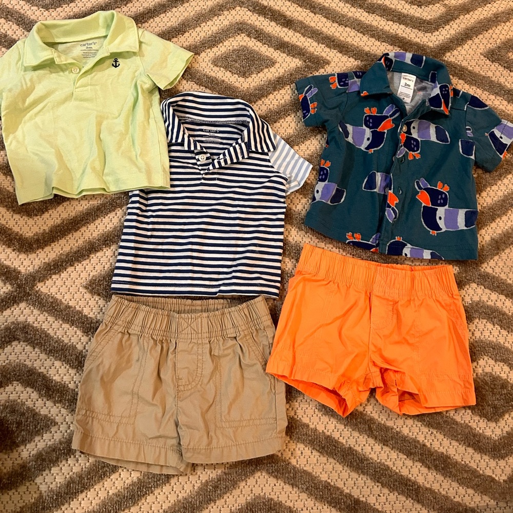 Carters baby boy clothes size 3 months